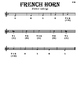 french horn chromatic scale