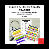 Scales Trackers for Band/Music - Major, Minor, and Key Sig