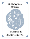 Scales - Trumpet/Baritone T.C. - With Fingering Diagrams