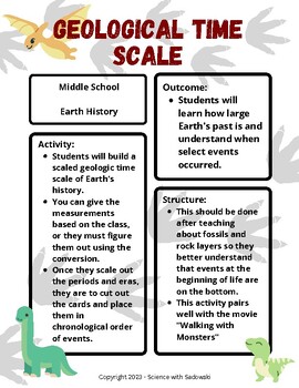 Preview of Scaling Geological Time Line