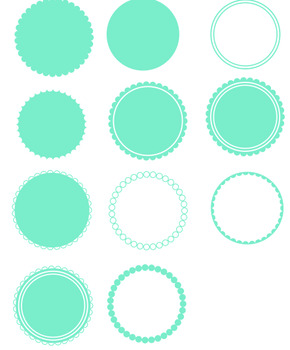 Scallop Circles Svg By Mrs Lewis Classroom Teachers Pay Teachers