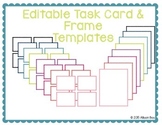 Scalloped Task Card and Border Templates - Blank and Editable