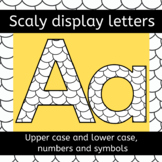 Scaly bulletin board display letters (for personal or comm