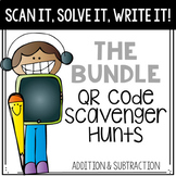 Scan It, Solve It, Write It! QR code Scavenger Hunt - The Bundle