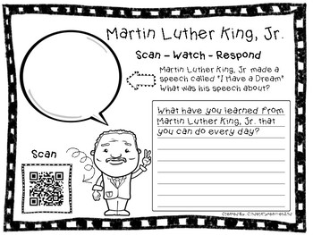 Scan - Watch - Respond MLK Jr. by Cinderally Teaches 2nd | TPT