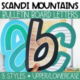 Scandi Mountain Bulletin Board Letters, A-Z, Punctuation, 