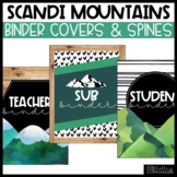 Scandi Mountains Classroom Decor | Teacher Binder Covers &