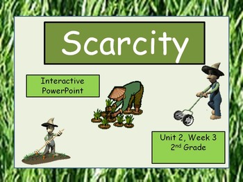 Preview of Scarcity, 2nd Grade, PowerPoints for Whole Group and Intervention Groups