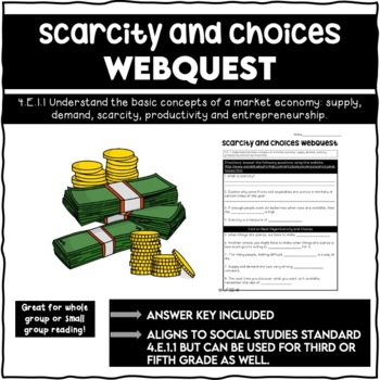 Preview of Scarcity and Choices Webquest 4.E.1.1