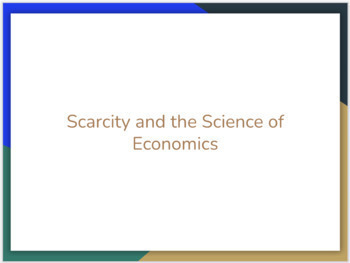 Preview of Scarcity and the Science of Economics