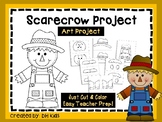 Scarecrow Art Project, Fall Art, Autumn Cut & Color, Bulle