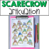 Scarecrow Articulation - Fall Speech Therapy Activities