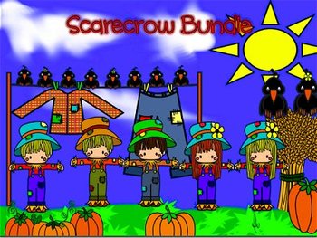 Preview of Thanksgiving Scarecrow and more Bundle