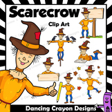 Scarecrow Clip Art | Scarecrow Holding Signs