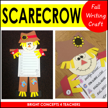 Preview of Scarecrow Craft and Writing Activities