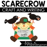 Fall Craft Scarecrow Kindergarten Writing Craftivity & Bul