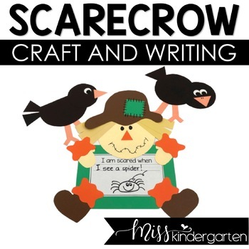 Preview of Fall Craft Scarecrow Kindergarten Writing Craftivity & Bulletin Board Idea
