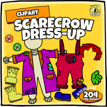 Preview of Scarecrow Dressup Clipart