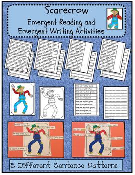 Preview of Scarecrow Emergent Reader and Emergent Writing Activities