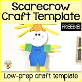 Scarecrow Craft Template FREEBIE