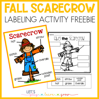 Preview of Scarecrow Labeling Posters & Differentiated Labeling Activities FREEBIE