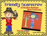 Scarecrow Math Craftivity: Addition and Subtraction Number Sentences