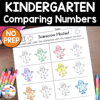 Preview of Comparing Numbers Coloring Activity