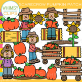 Fall Scarecrow Pumpkin Patch Clip Art