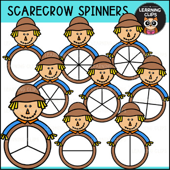 Preview of Scarecrow Spinners Clipart