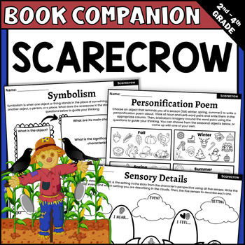 Preview of Scarecrow by Cynthia Rylant Book Companion & Read Aloud Activities for Fall