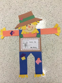 Scarecrow craft and writing activity