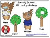 Scaredy Squirrel 4H reading strategy posters, bookmarks an
