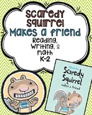 Scaredy Squirrel Comprehension, Write the room, and Math activities