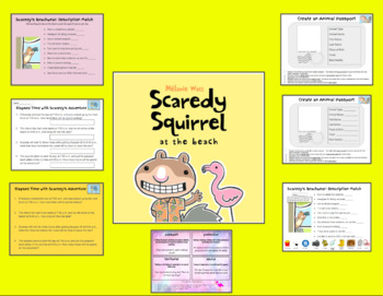 Preview of Scaredy Squirrel at the Beach - Book Companion - 2nd or 3rd Grade