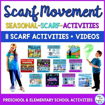 Preview of Scarf Movement Activity Bundle 3: Music, PE, Preschool