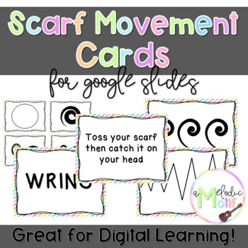 Preview of Scarf Movement Cards for Google Slides | Great for Distance Learning