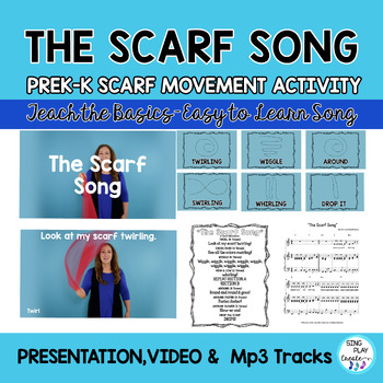 Preview of Scarf Movement Song Activity: "The Scarf Song" Preschool, K-2 Music, Therapy