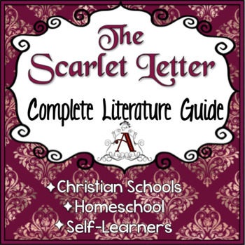 Preview of Scarlet Letter Unit: Christian Schools, Homeschool, Self-Learners