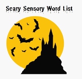 Scary Sensory Word List