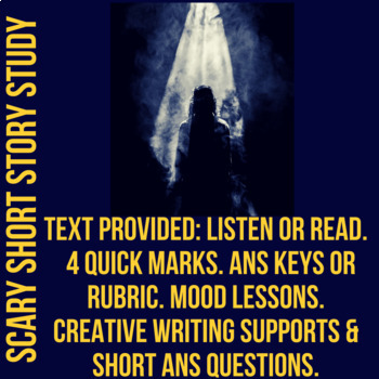Preview of Scary Short- Read/ Listen - Storytelling Task- Mood, Denotation Focus 