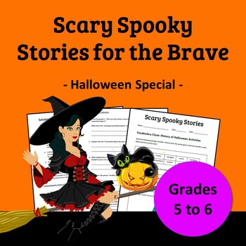 Preview of Scary Spooky Stories to Celebrate Halloween | Reading Comprehension | Fall