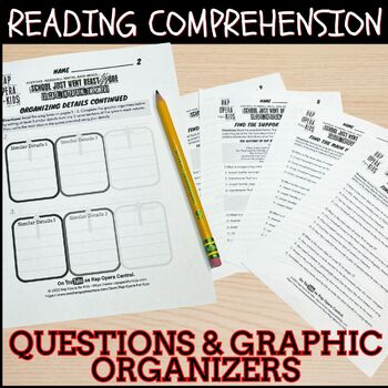 scary stories reading comprehension worksheets