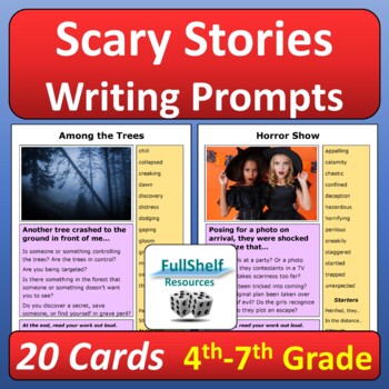 Scary Story Writing Picture Prompts Mystery Narrative Story Starters