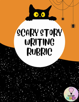 Preview of Scary Story Writing Rubric (Editable)