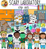 Scary laboratory clip art- Halloween clip art