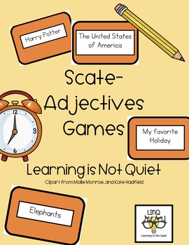 Preview of Scate-Adjectives (A Descriptive Adjective Game)