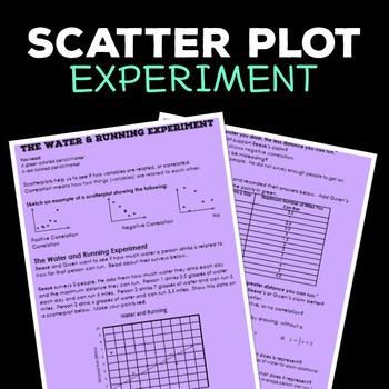 Preview of Scatter Plot Intro Activity Worksheet