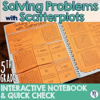Scatterplot Problem Solving Interactive Notebook & Quick Check TEKS 5.9C