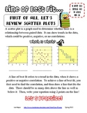 Scatter Plot/Line of Best Fit/Linear Regression/Trend Line Packet