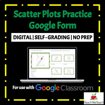 Preview of Scatter Plots | Google Forms Activity